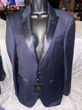 John Varvatos Star USA Brand New Bleecker Slim Fit Wool Tuxedo Jacket